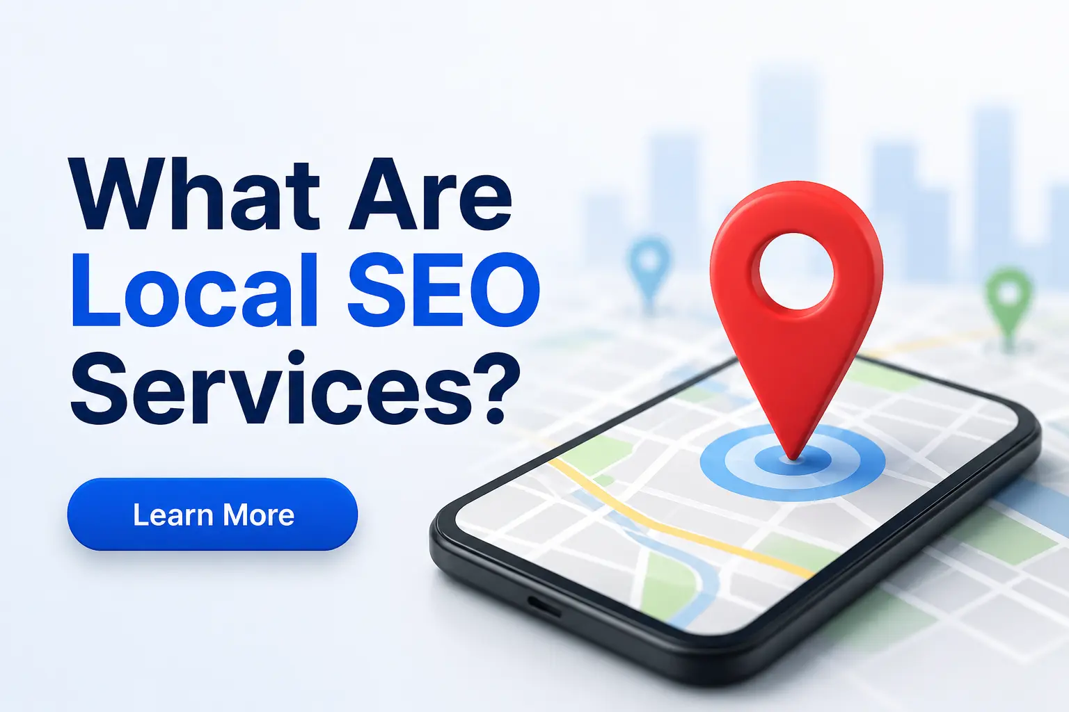 Infographic explaining local SEO services